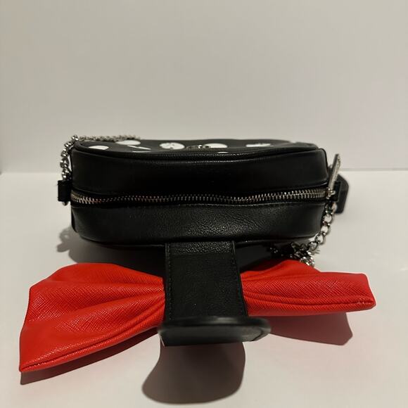 Loungefly & Disney Minnie Mouse Polka Dot Small Crossbody Bag Purse Whimsical - Picture 7 of 14